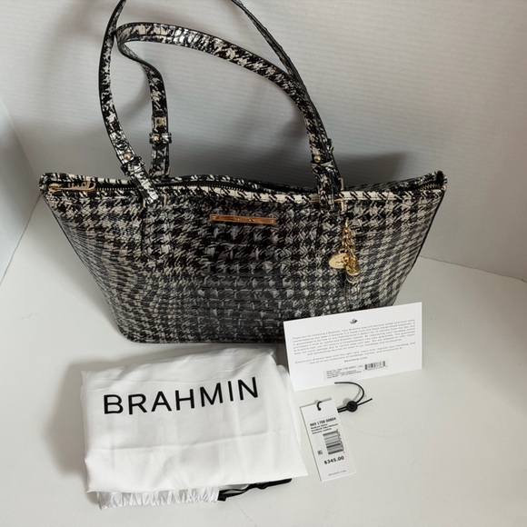 Brahmin - Medium Asher - Houndstooth Ombre Melbourne - Excellent Condition - Picture 2 of 15